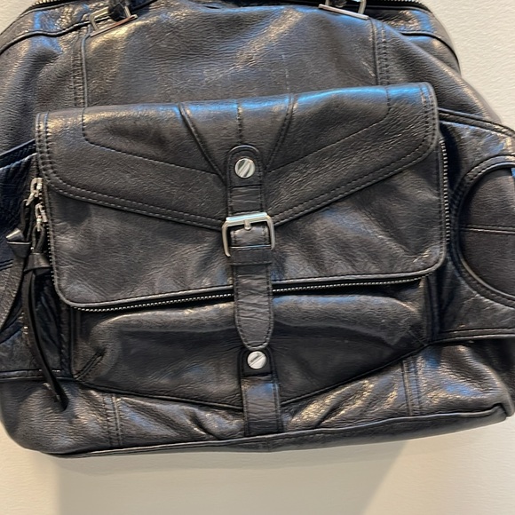 Vintage Lamb grey handbag. Large size - Picture 2 of 16